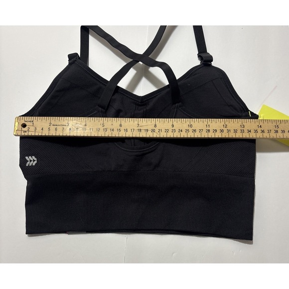 All Motion Women Seamless Medium Support Sports Bra Black Plus XXL 214-05-5376 - Picture 10 of 10